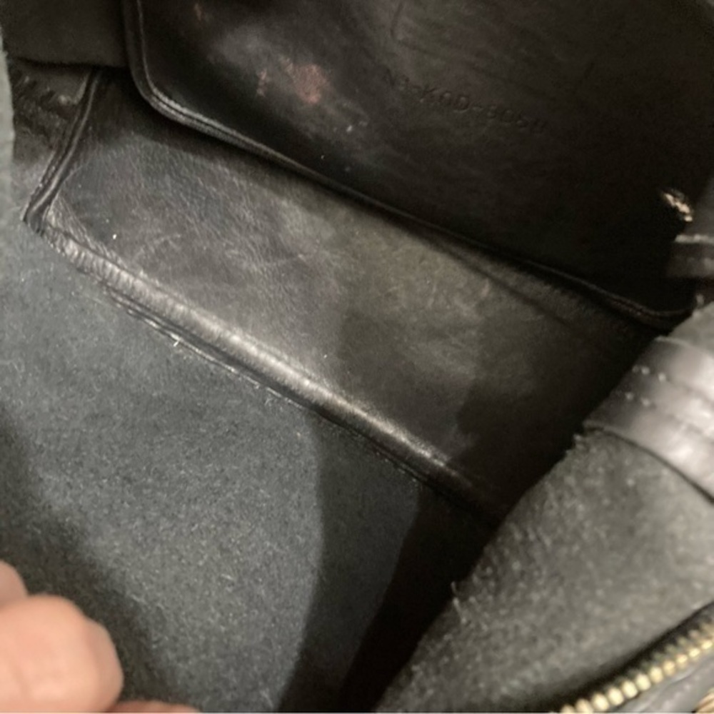 Coach vintage black leather legacy hobo bag nickel hardware 9058 - Picture 12 of 14